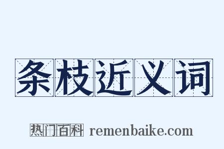 条枝近义词是什么意思的图片
